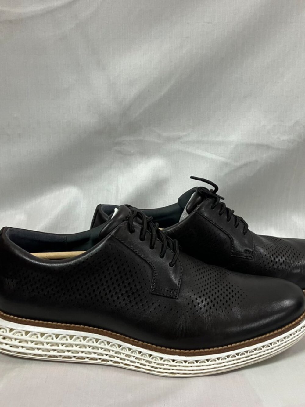 Cole Haan Original Grand 360 Men's 10.5 Brown Oxford Lace-Up Round Toe Leather
